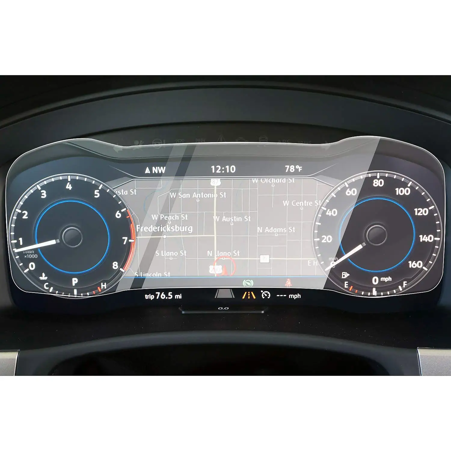 

For VW Volkswagen Atlas 2018 Instrument Panel Car Touch Screen Dashboard Screen Protector Tempered Glass 12.3-inch