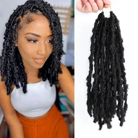 butterfly faux locs crochet goddess braids synthetic 20 strandspack pre twist braiding 12 inch natural black hair extensions