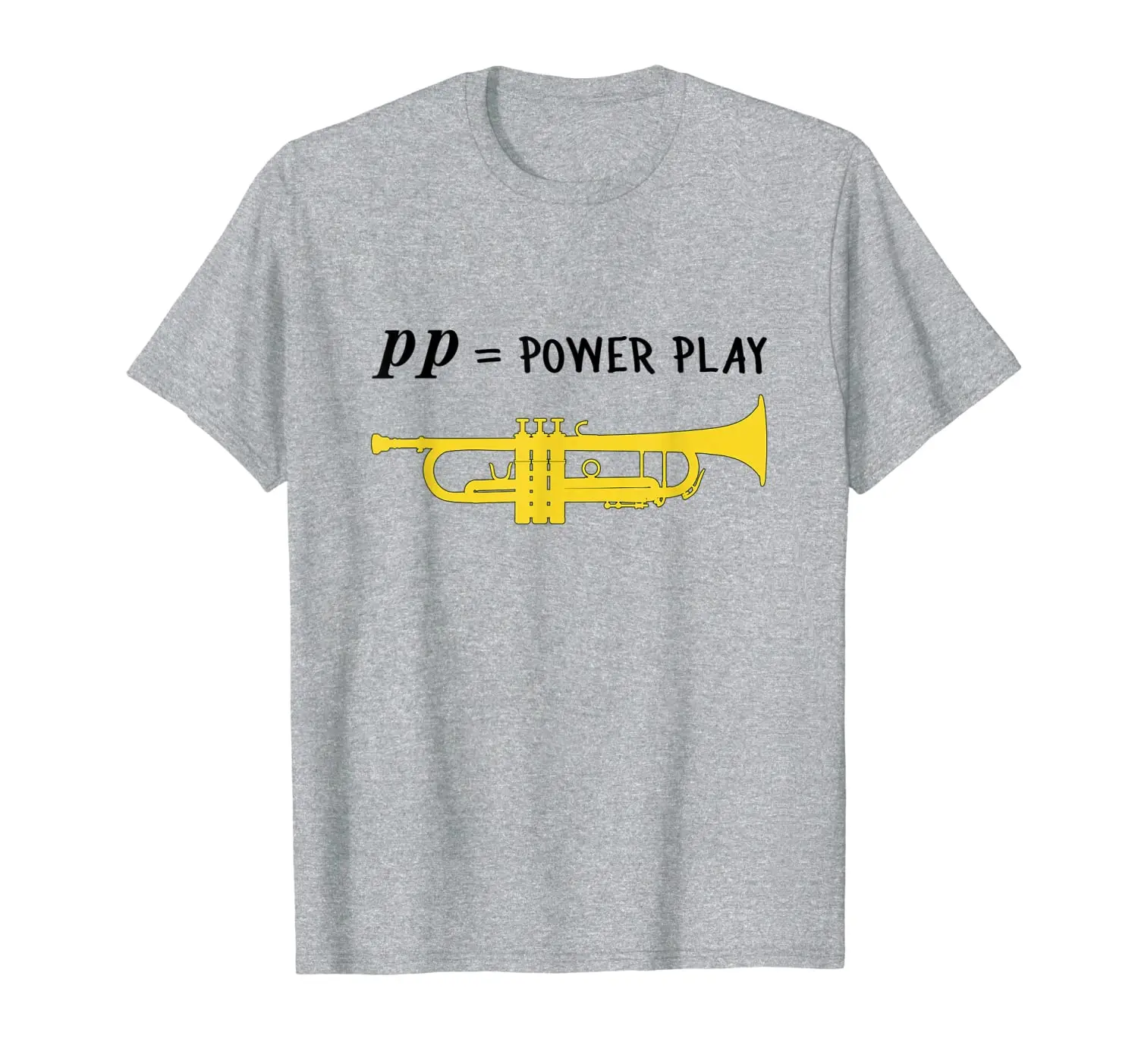 

Funny Trumpet T-Shirt pp = power play Concert/ Marching Band