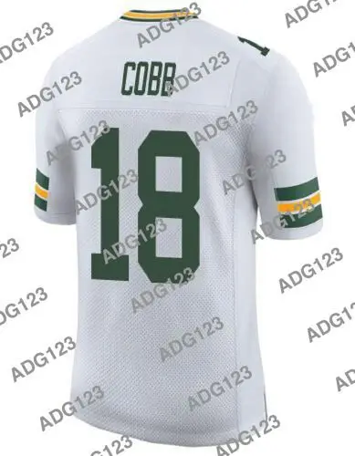 

Stitch Green Bay Randall Cobb White Men Women Kid Youth Vapor Limited Jersey