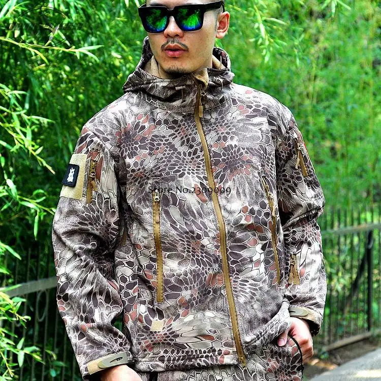 highlander jacket Военная Тактическая форма, водонепроницаемая, для охоты, кемпинга, альпинизма, туризма, спортивная куртка и штаны, мужские боевые тренировочные костюмы - Цвет: highlander jacket