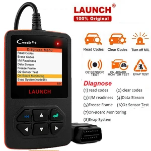 launch car diagnosis obd 2 scanner tool for auto garage obd scanner automotive tool diagnosis engine code reader creader v free global shipping