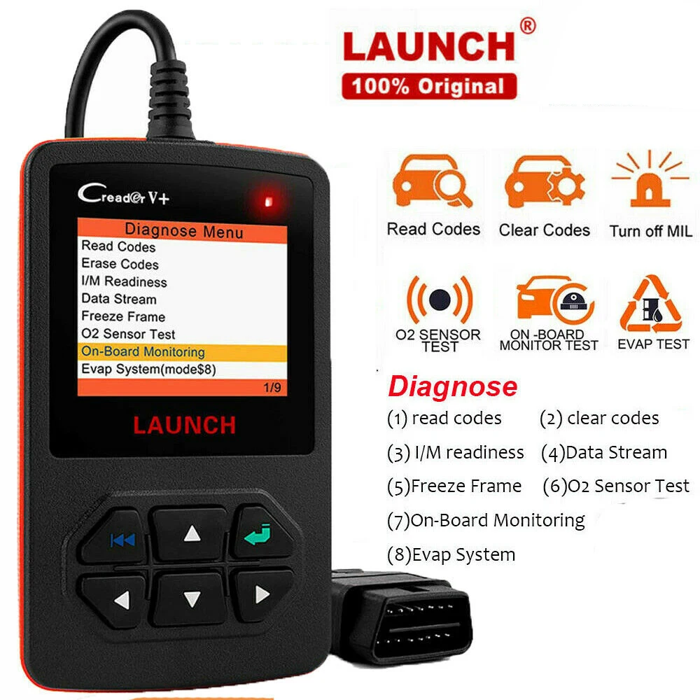 Запуск диагностики автомобиля Obd 2 сканер инструмент для авто гараж