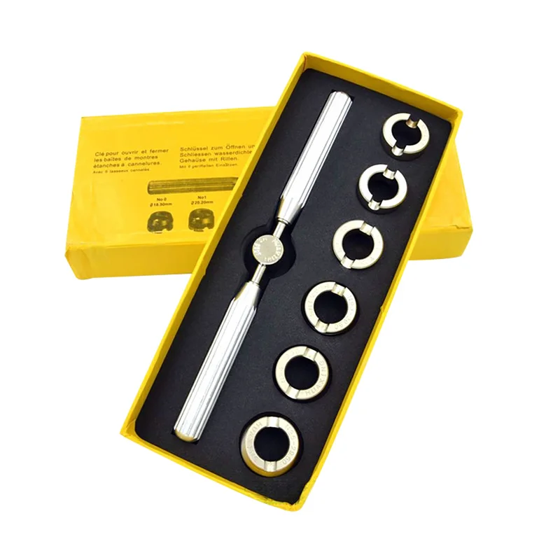 7 Teile/los Uhr Reparatur Werkzeuge Opener Gadgets Komfortable Durable Uhren Remover Kit Leicht Zu Öffnen Uhr Zurück Fall für ROLEX
