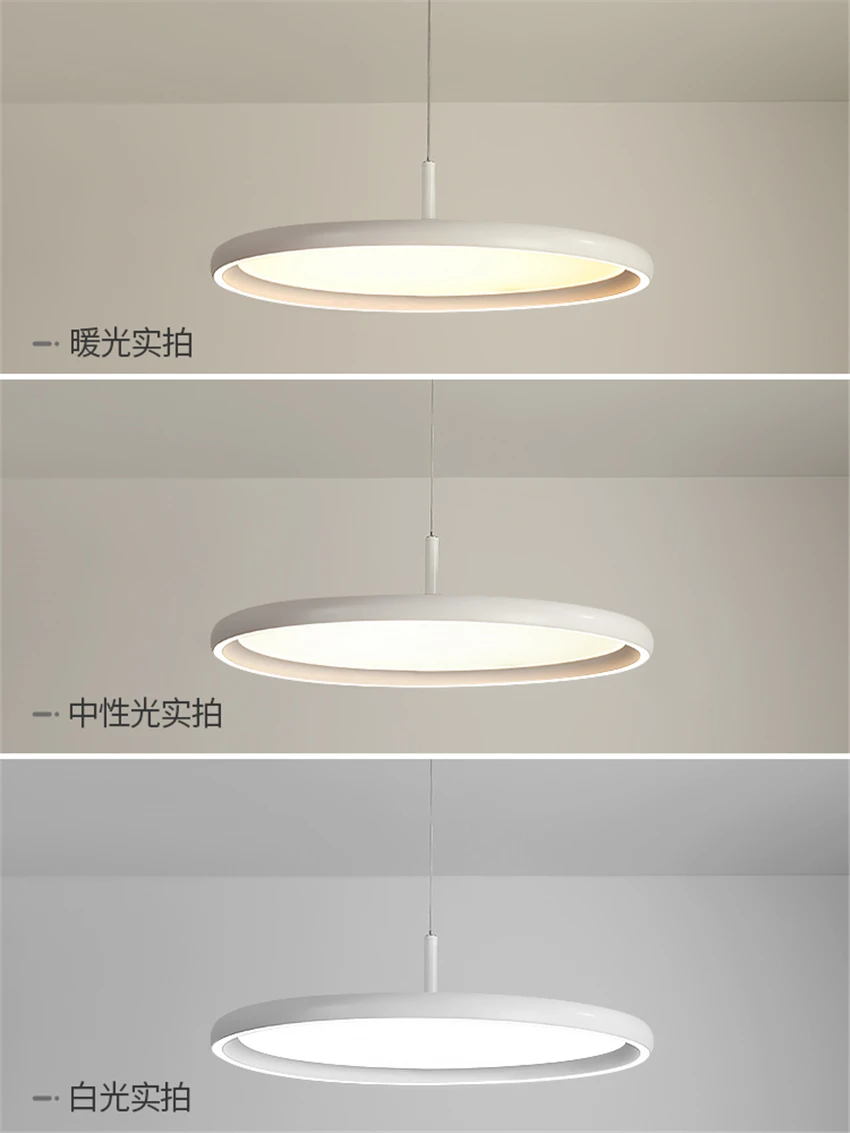 저렴한 현대 간단한 라운드 LED 펜 던 트 조명 다이닝 룸 바 침실 거실 부엌 욕실 연구 실내 조명 펜 던 트 램프