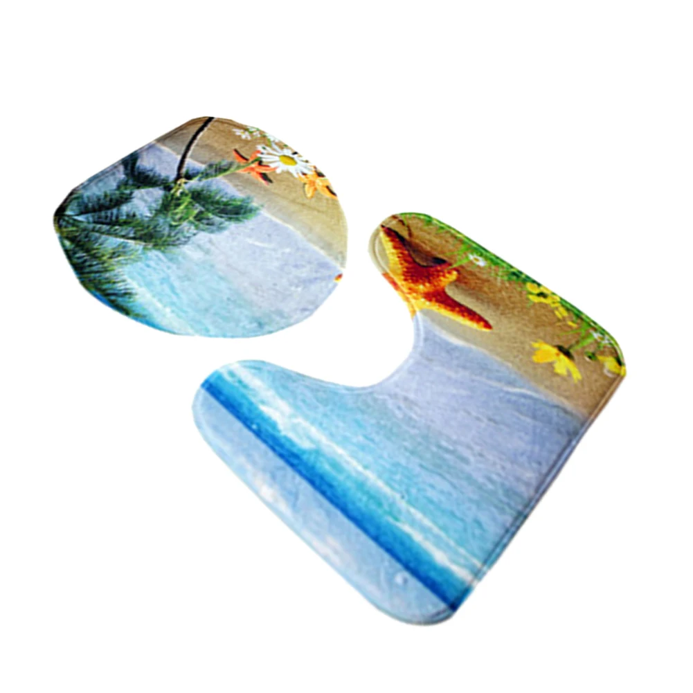 3 шт. фланелевый коврик для ванной комнаты напольные коврики мягкое сиденье