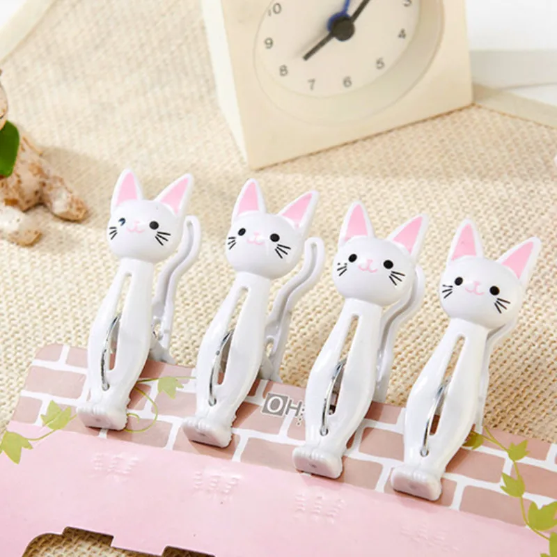 4 шт./компл. пластиковые прищепки для одежды с изображением кота из мультфильма