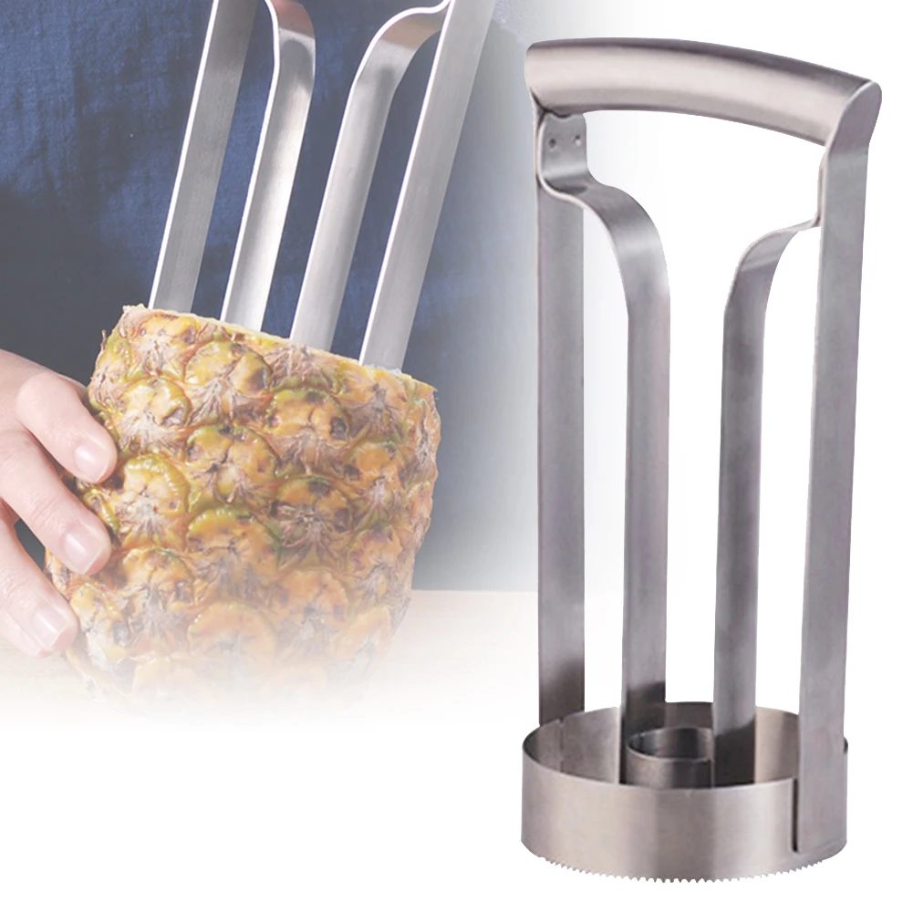 

Stainless Steel Pineapple Corer and Peeler Serrated Sharp Blade Pineapple Core Remover Kit