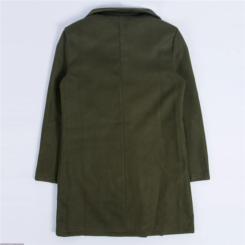 2019 Winter Wool Jacket Men's High-quality Coat Casual Slim Collar Woolen Long Cotton Trench Overcoat New | Мужская одежда