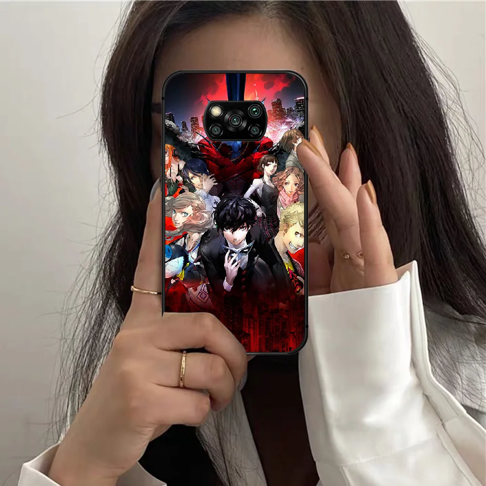 

Persona 5 P5 Phone Case For XIAOMI MI 8 9 SE Note 10 T Pro Lite Max 2 Poco X A 3 black Cover Soft Waterproof Luxury Shell 3D
