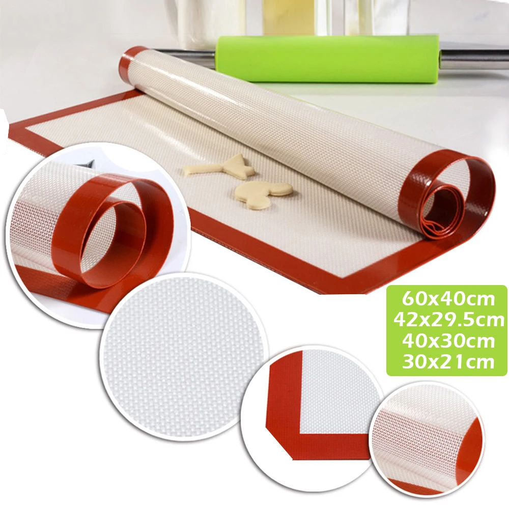 Силиконовый коврик для выпечки антипригарный противень лайнер лист