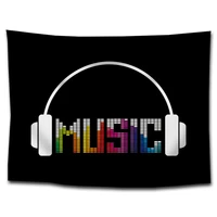 music note tapestry wall hanging aesthetic trippy hippie tapestries beach towel shawl throw sheet home room decor