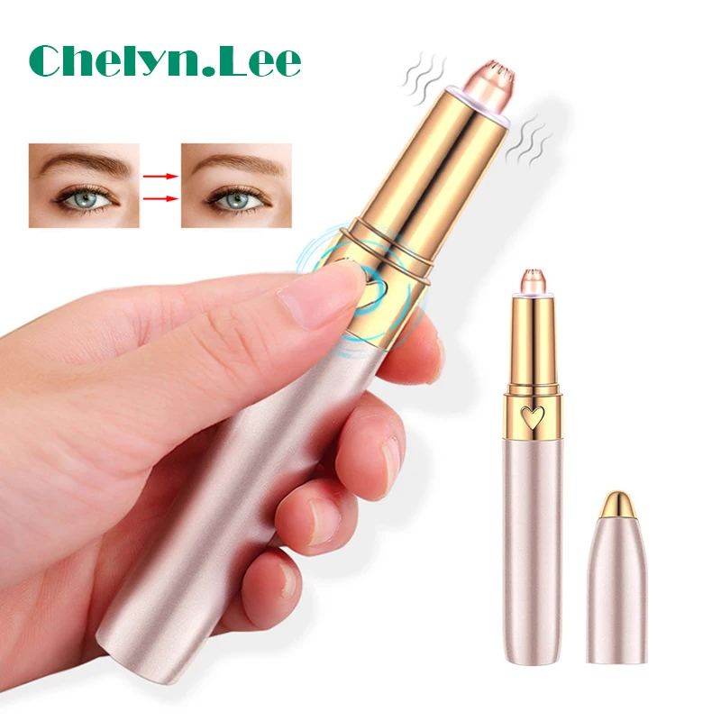 

Chelyn.Lee USB электрический триммер для бровей для женщин макияж безболезненный эпилятор для бровей мини бритва для бровей средство для удалени...