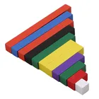 Деревянные Математические Игрушки, цветные палочки-цифры, палочки для дошкольного обучения, материалы Монтессори, игрушка