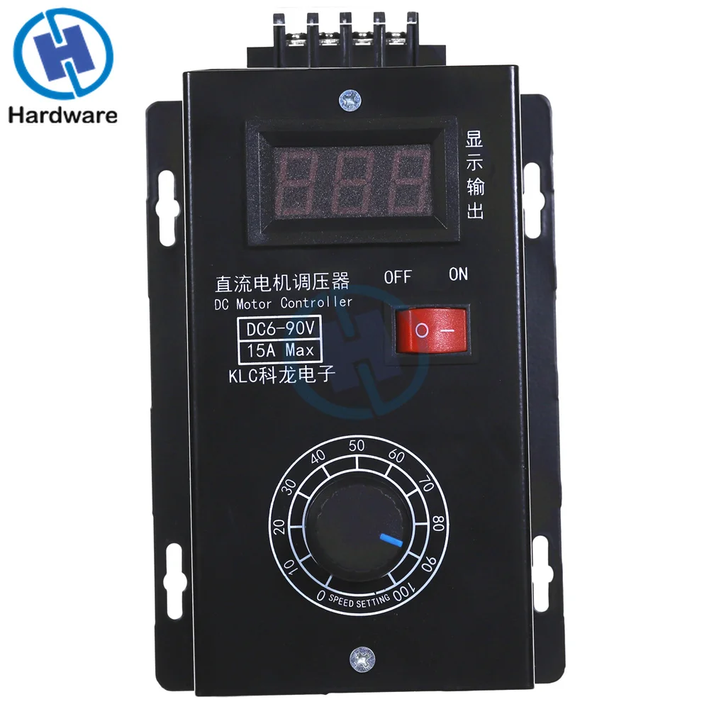 Универсальный регулятор PLC макс. 15 а постоянного тока 6-90 в PWM контроллер скорости