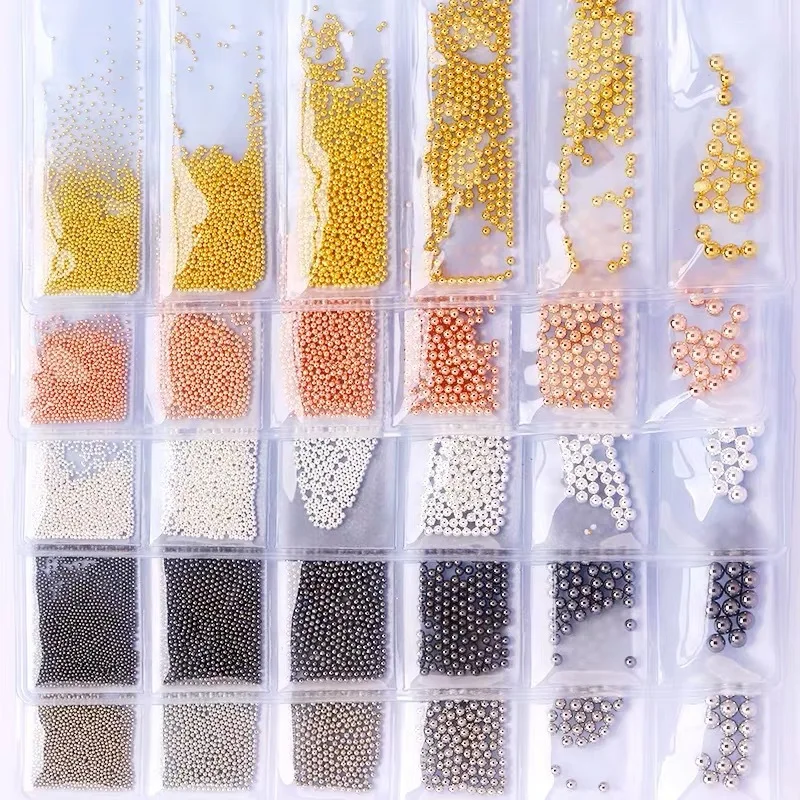 Аксессуары для дизайна ногтей ручной работы сделай сам стальной шарик шести