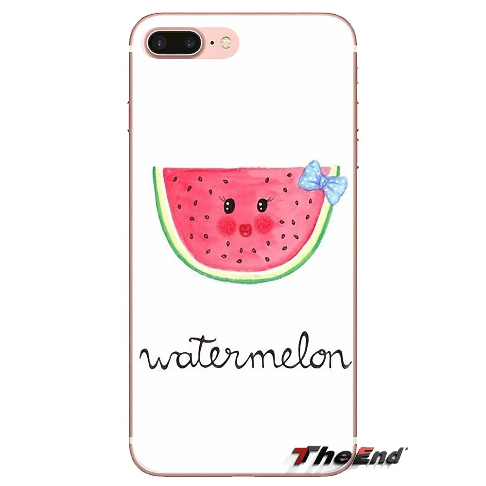 Transparent TPU Bag Case Watermelon print desgin For Huawei G7 G8 P7 P8 P9 P10 P20 P30 Lite Mini Pro P Smart Plus 2017 2018 2019 |