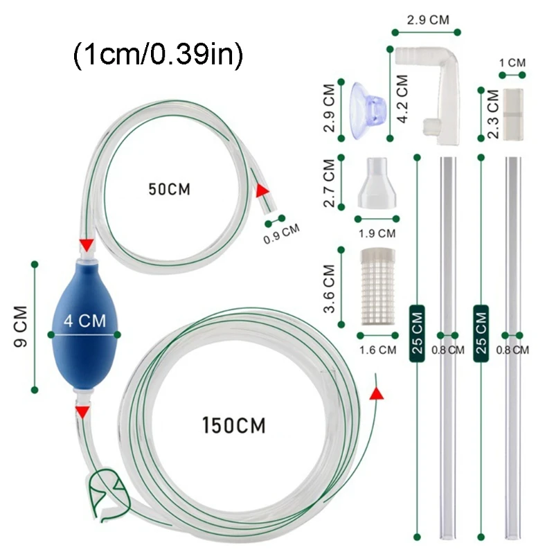 Ручной аквариумы смены воды универсальный ручной сифонный насос жидкого