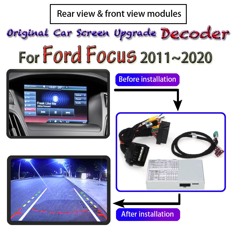 Для камеры заднего вида Ford Focus 2011 ~ 2020 адаптер для парковки оригинальное