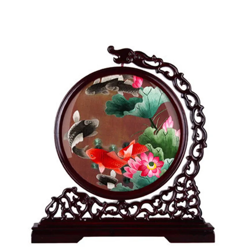 Китайский стиль на реке во время фестиваля Цинмин ручная вышивка гостиная