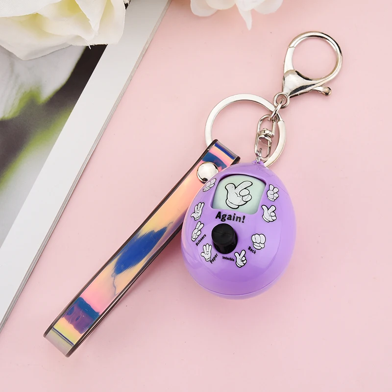 

Fashion Plastic Egg Key Chain Round Key Rings for Women Bag or Car Key Holder Jewelry Acessory EH026