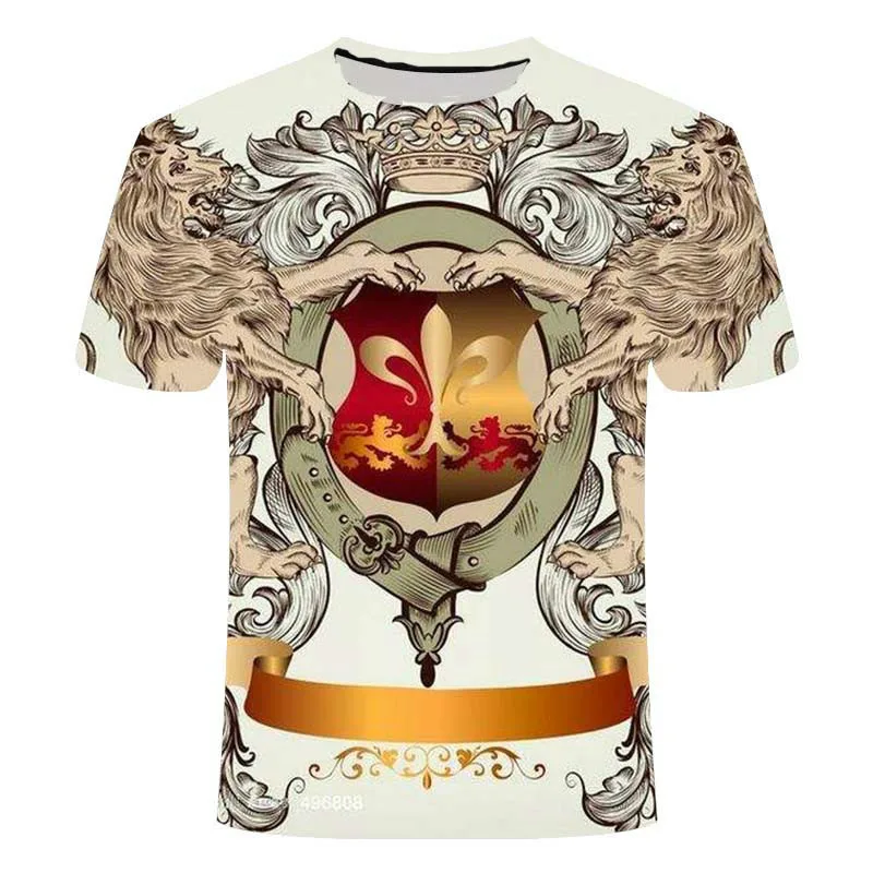 

New 3D printed T-shirt Funny Streetwear Dragon casual T-shirt, cartoon short-sleeved animal image in the summer of 2021