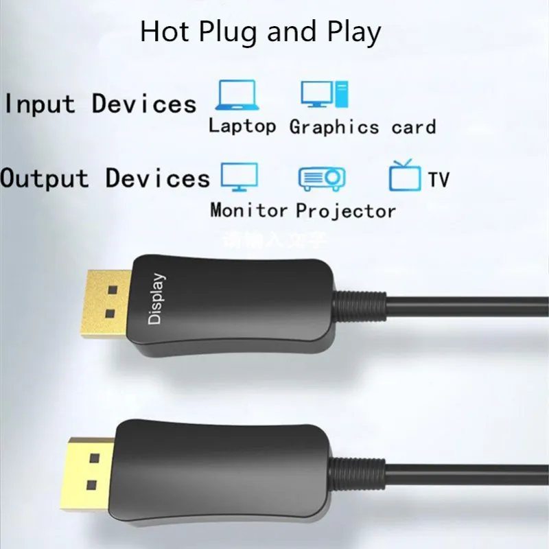Оптоволоконный кабель Displayport 1 2 4K 60 Гц 5 м 15 10 30 50 DP в поддержка 3D для HDR TV LCD