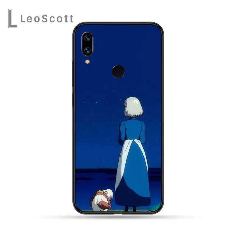 

Studio Ghibli Howl's Moving Castle Phone Case For Xiaomi Redmi Note 4 4x 5 6 7 8 pro S2 PLUS 6A PRO