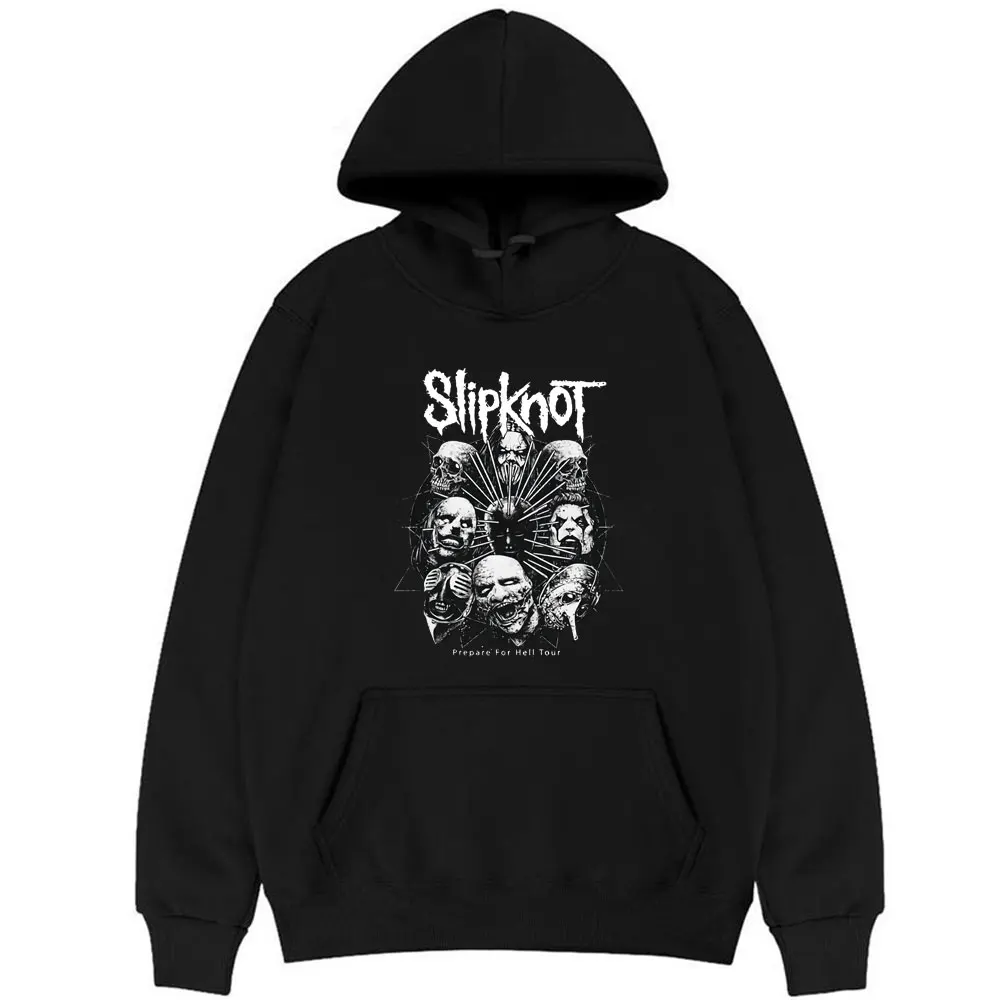 

Толстовка с капюшоном для мужчин и женщин, свитшот с капюшоном в стиле рок-группы, толстовка из тяжелого металла с узлами