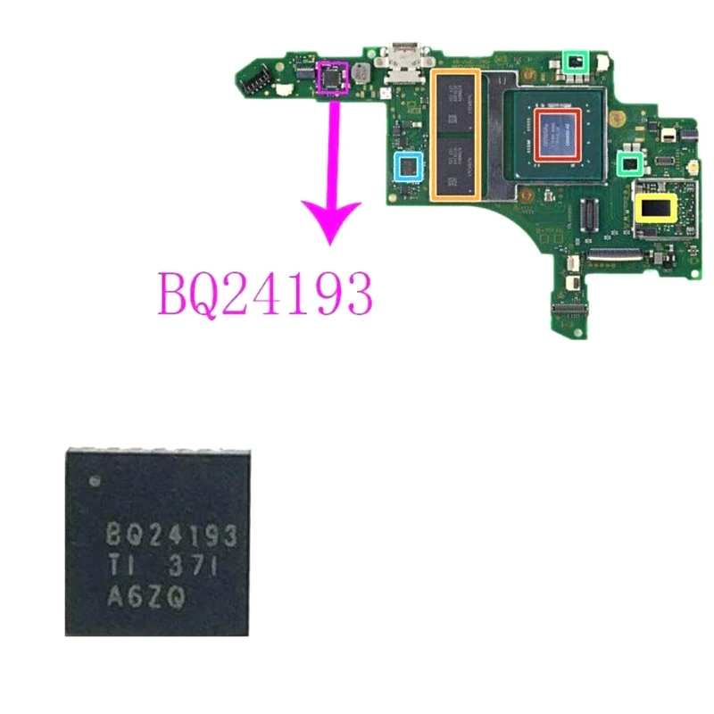 87HA 2 шт. Замена BQ24193 видео чип управления IC для Nintendo Switch NS консоль ремонт Запчасти -