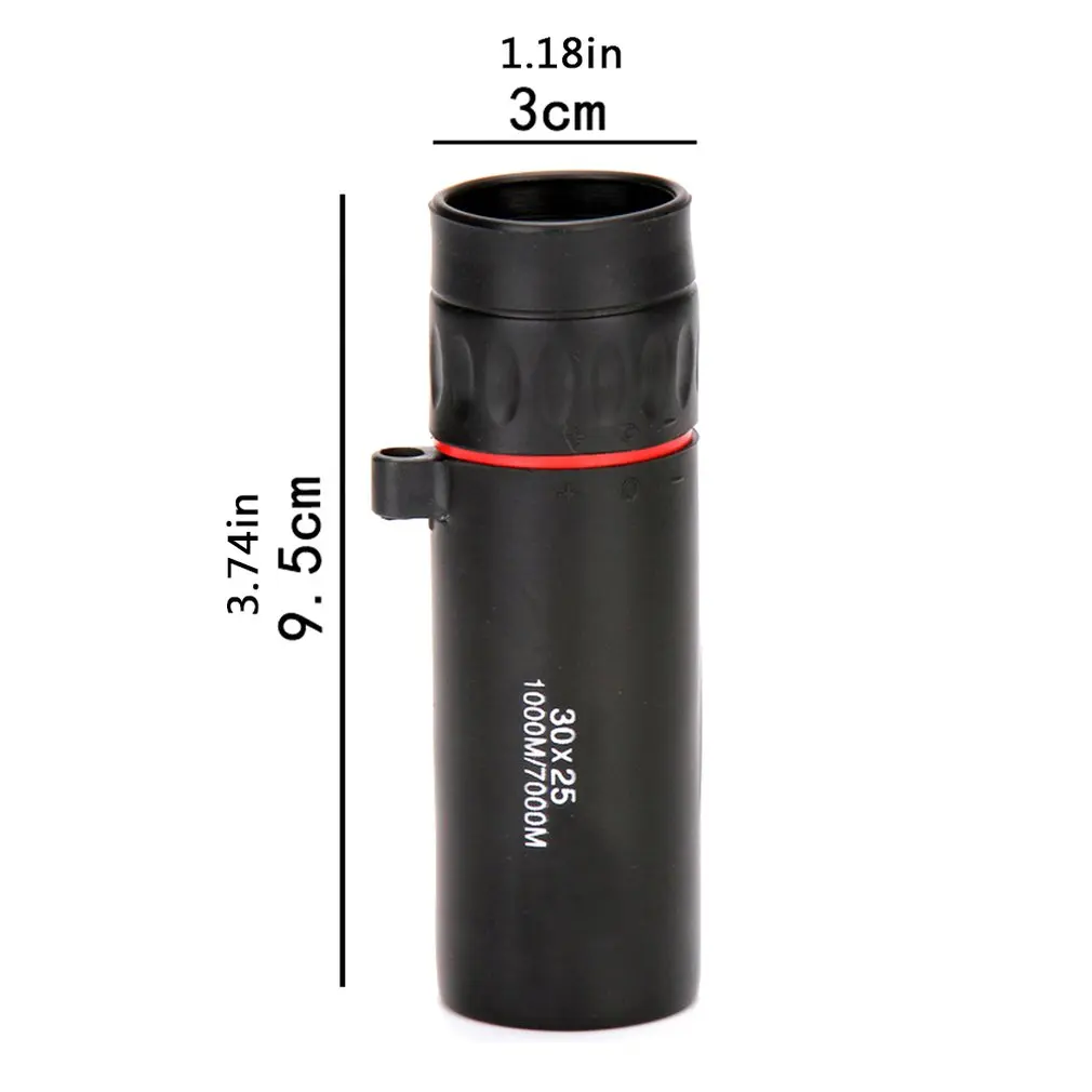 Mini Single Telescope Pocket Monocular Birdwatching Eyepiece Portable Handheld 30x25 High Definition Scope | Дом и сад