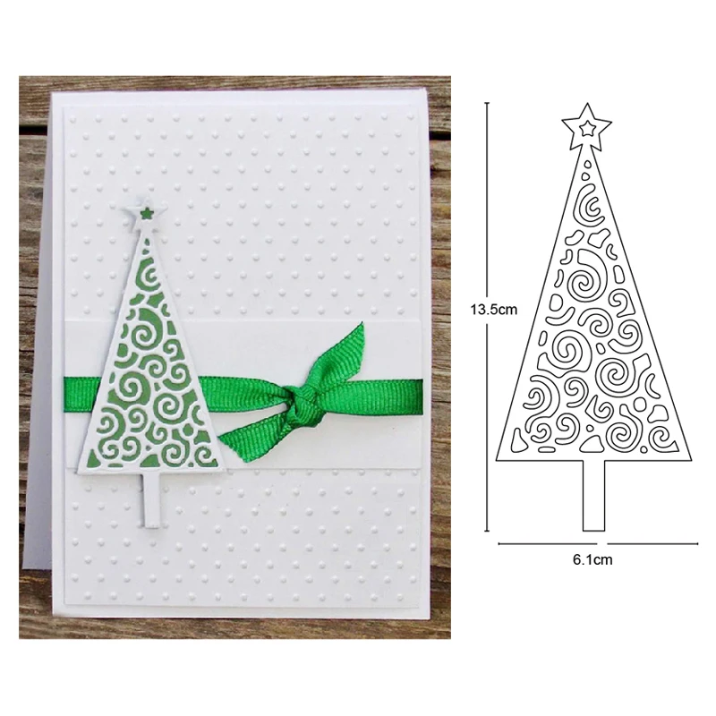 

Metal Cutting Die Christmas Tree Die Mold Stencil Decoration Scrapbook Paper Craft Knife Mould Blade Punch Stencils Dies