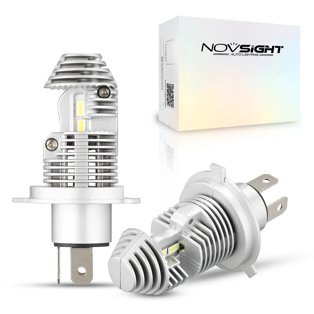 

Комплект светодиодных ламп NOVSIGHT H4 40 Вт 6000 лм для фар дальнего и ближнего света 9005 к, белые светодиодные лампы H11 9006 HB3 HB4, противотуманные фары