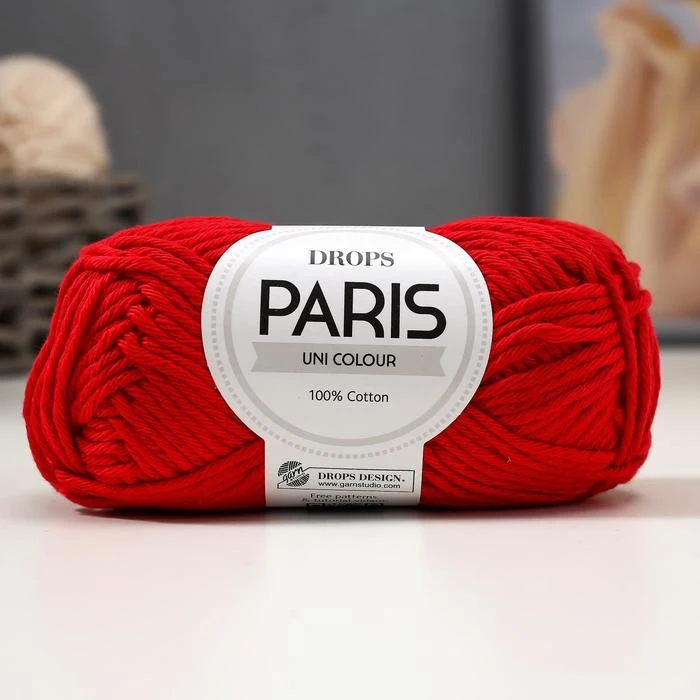 Пряжа &quotParis" 100% хлопок 75м/50гр
