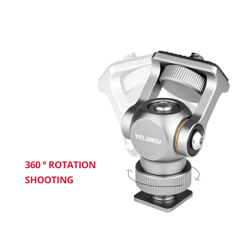

Quick release monitor hot shoe head bracket and adjustable monitor mount with hot shoe mount for DSLR camera Snail Head Damping