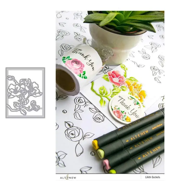 

Flower background plate cutting knife die metal cutting scrapbook process card die hand-made carbon steel die