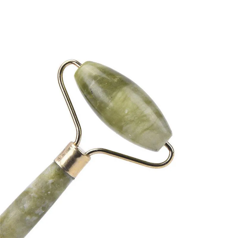 Ролик для лица из натурального нефрита каменный ролик массажный инструмент