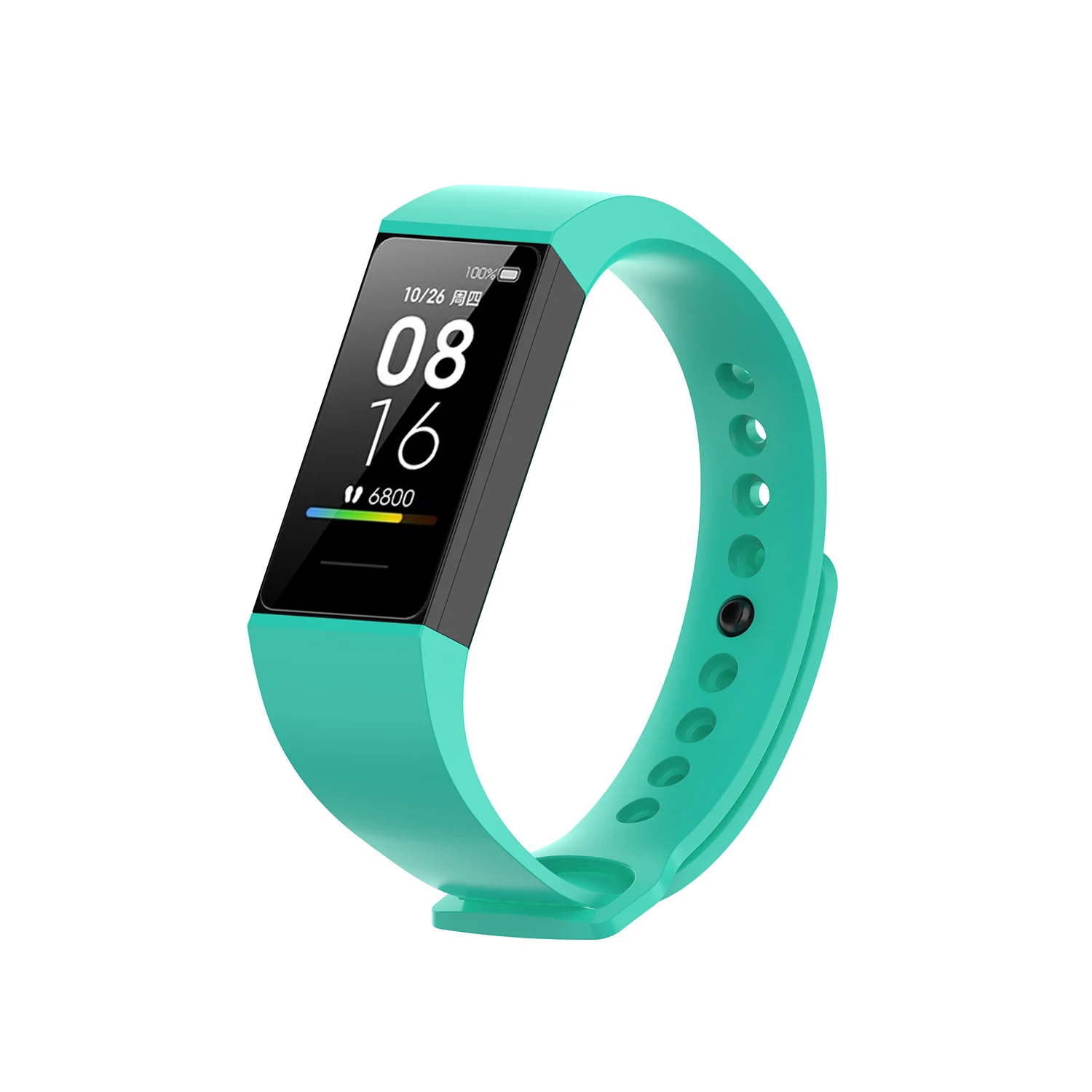 Ремешок сменный для Xiaomi Mi Band 4c спортивный мягкий силиконовый браслет