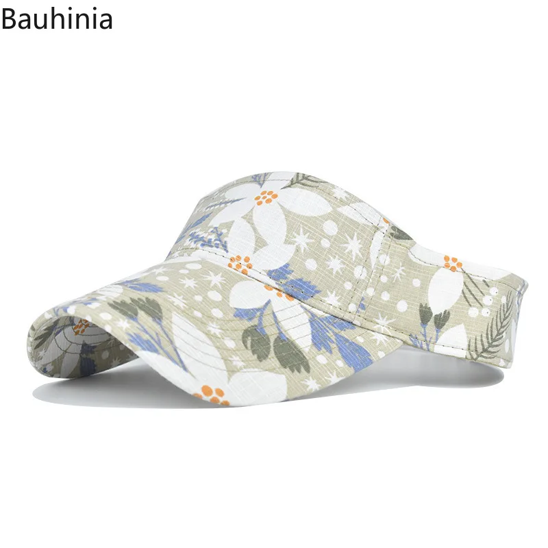 Женская летняя солнцезащитная Кепка быстросохнущая с принтом пустая верхняя