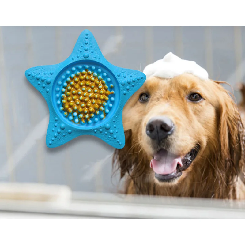 Silicone Dog Cat Lick Mat Bowl Pet Slow Food Plate Bathing Distraction Sucker Training Feeder Supplies | Дом и сад