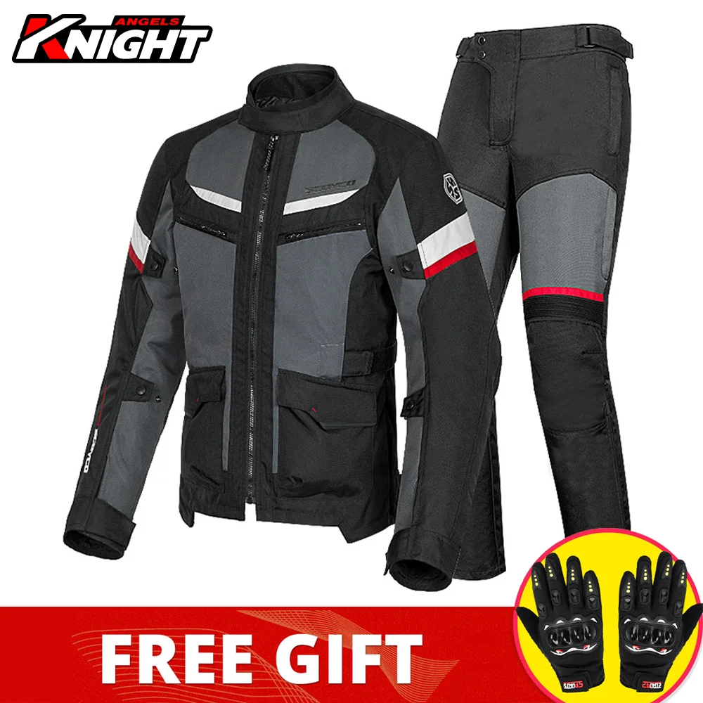 

SCOYCO Motorcycle Jacket Suit Men Motocross Anti-fall Cycling Jacket Cold-proof Moto Jacket Protective Waterproof Moto Clothing