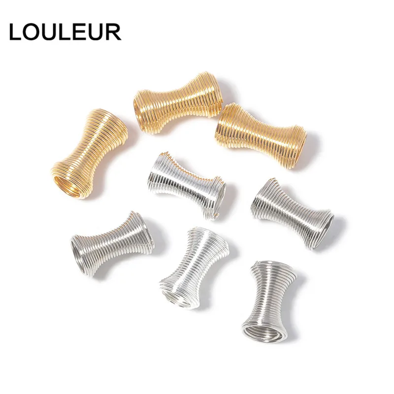 

100pcs/lot Metal Spring Beads Caps Lantern Caps Loose Beads Space Beads Fit 4.5mm For DIY Bracelet Jewelry Making Accessories