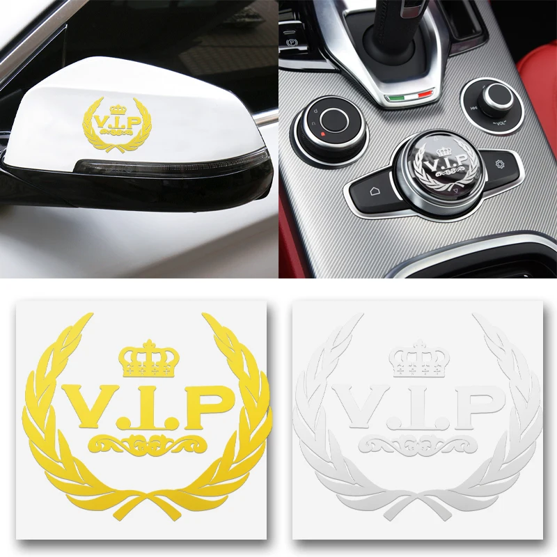 Комплект из 2 предметов 3D металлический автомобиль Стайлинг VIP Эмблема в виде