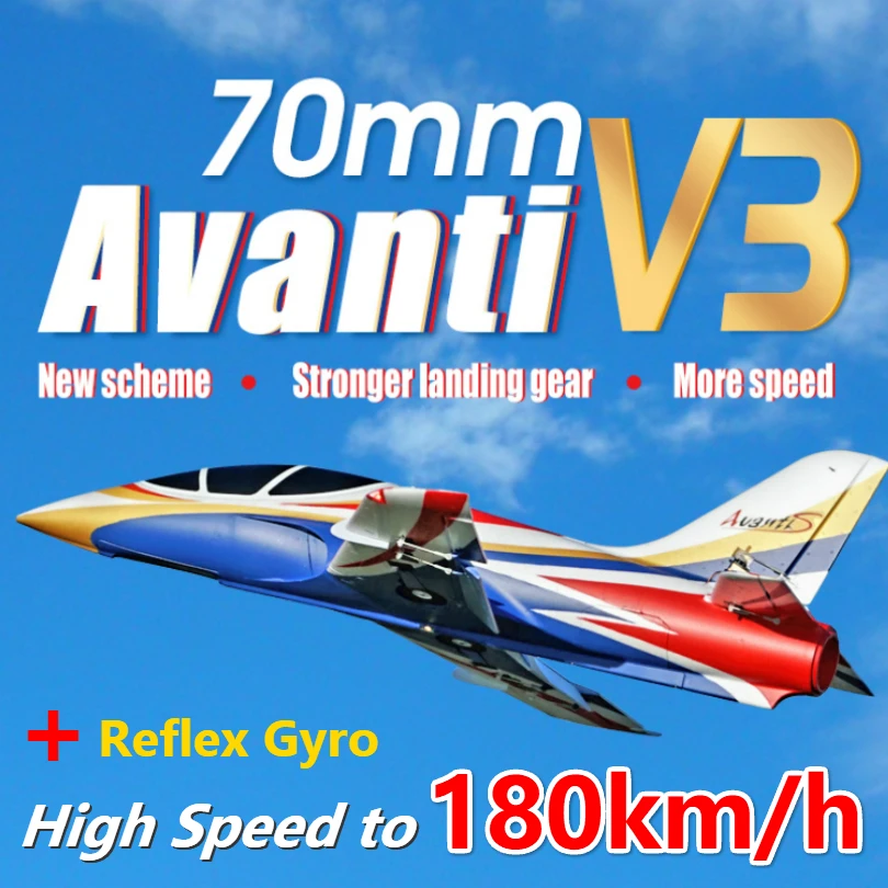 

FMS 70 мм, воздуходувной вентилятор, FMS Jet движения, V3, высокоскоростная гоночная модель, 6 каналов, с откидными крышками, PNP, Ру самолет, Спортивн...