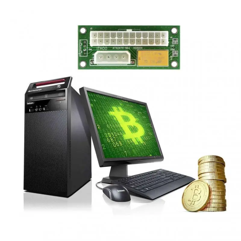 Двойной блок питания адаптер синхронизации блока Add2psu ATX 24 контакта на 4