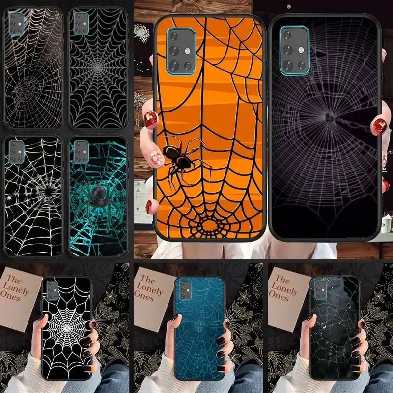 

Spider Web Phone Case For Samsung A20 A10 A50 A51 A52 A70 A750 A720 A530 2018 Lite Cover Fundas