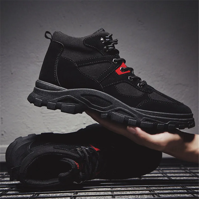 Men Boots Winter Unisex Fashion High Top Sneakers Spring Autumn Casual Shoes Snow Combat Ankle Boot Army Men's |