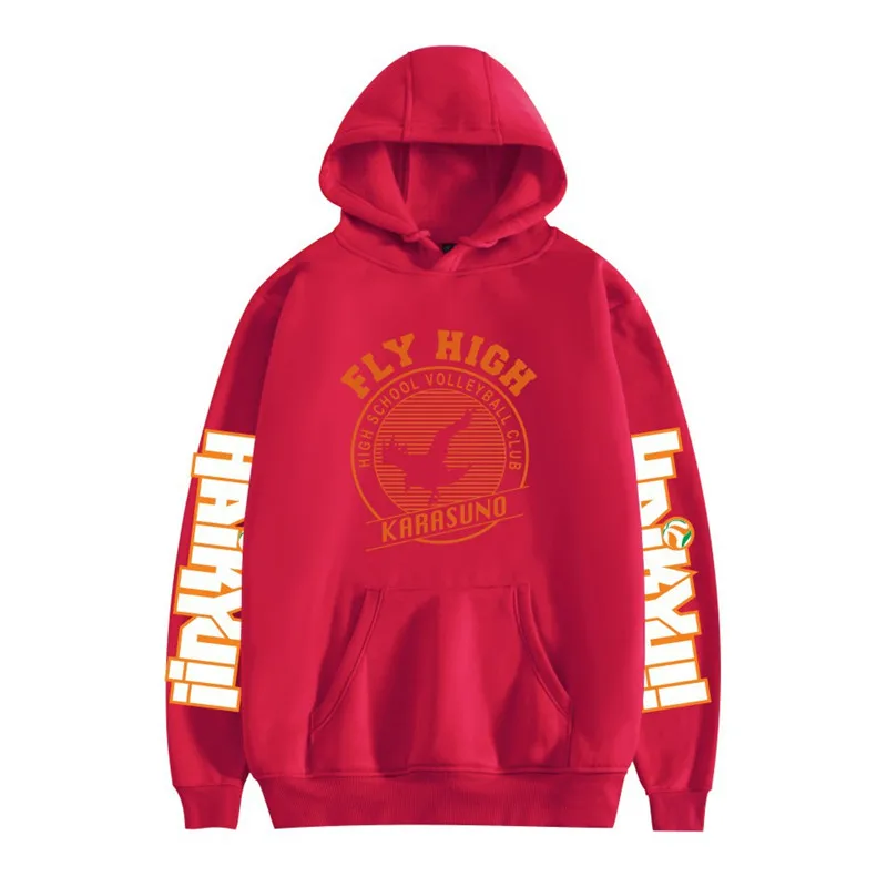 

Haikyuu Karasuno High Fleece Sweatshirts Hoody Winter Woman Long Sleeve Graphic Fashion Vintage Clothes Female Warm Streetwear