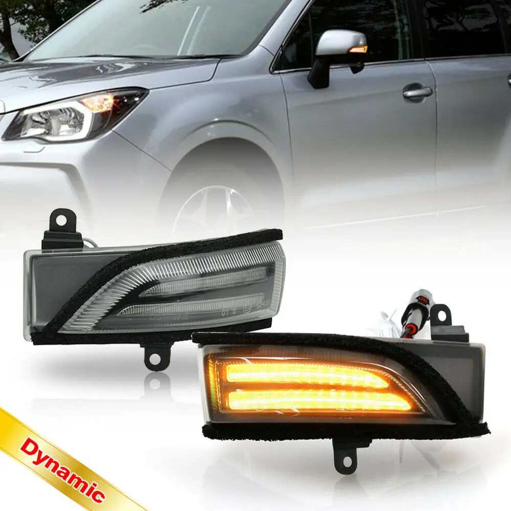 Поворотник для Subaru WRX STI Crosstrek Forester Impreza Legacy Outback Динамический указатель поворота с