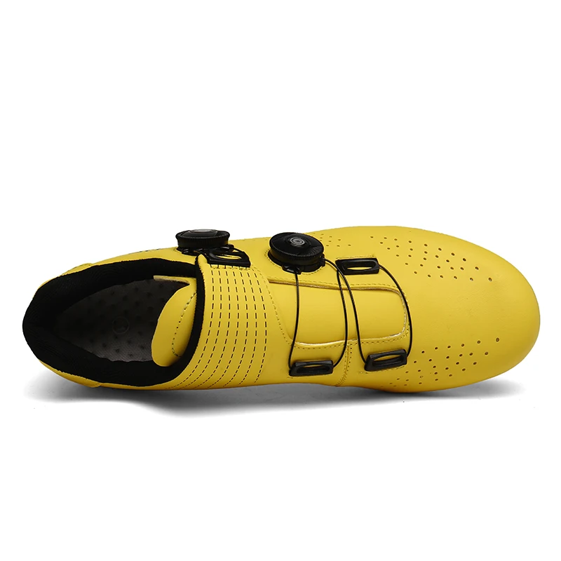 Harga Sepatu Bersepeda Bergesper Ganda Kualitas Tinggi Sepatu Bersepeda Balap MTB Sepatu Sepeda Dengan Pengunci Otomatis Bersirkulasi Sneakers Bersepeda Profesional